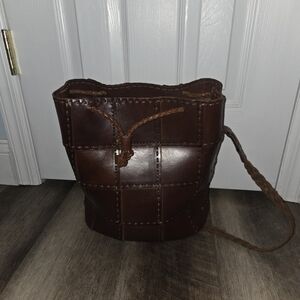 Vintage Ellepi Pocketbook Brown Leather